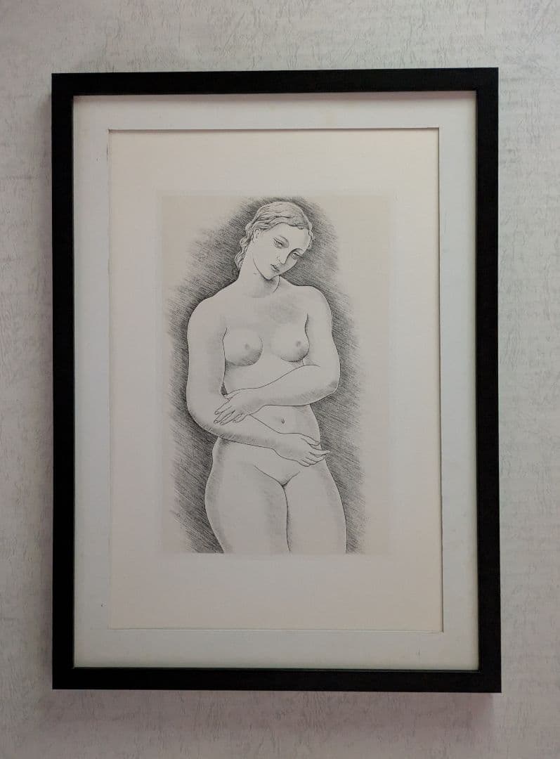 d長谷川潔の500部限定作品 真作保証