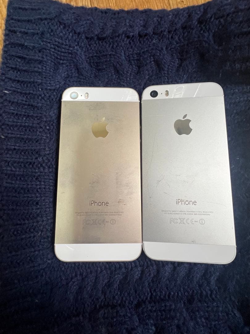 iPhone 5s ゴールド シルバー デュアルセット