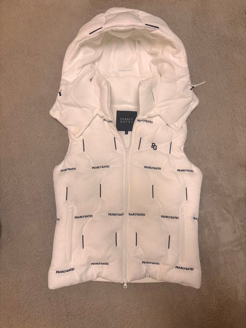 PEARLY GATES フード付きダウンベスト　サイズ0
