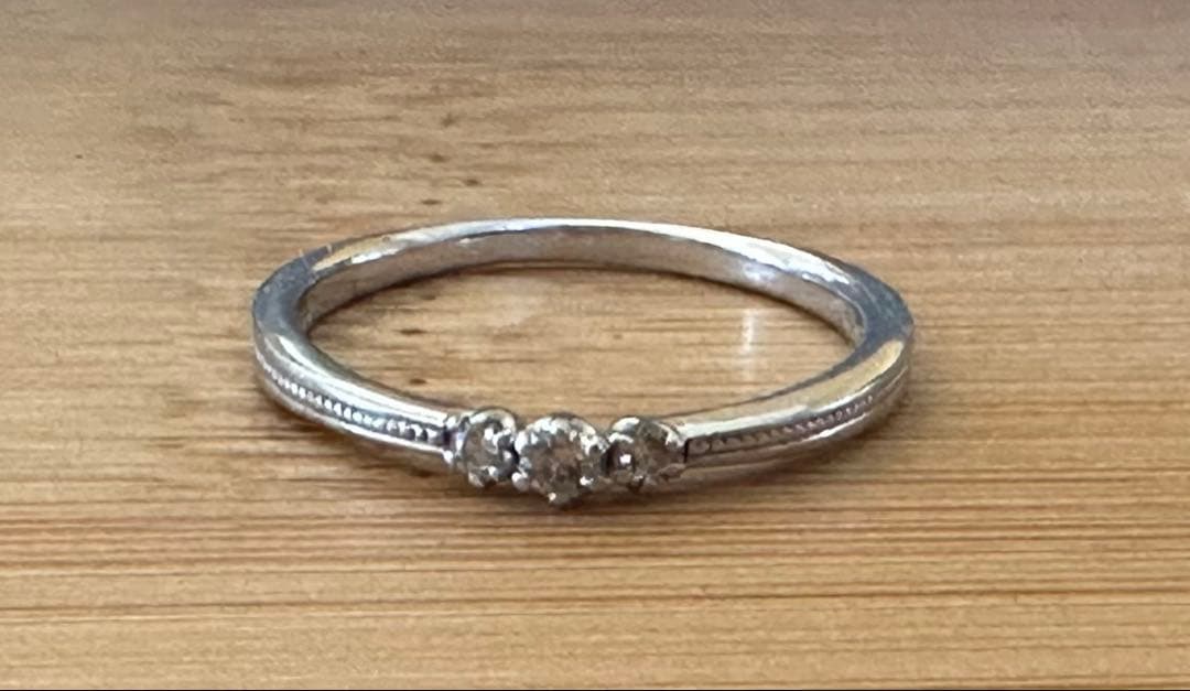 組曲 KUMIKYOKU K10WG リング ダイヤ0.07ct