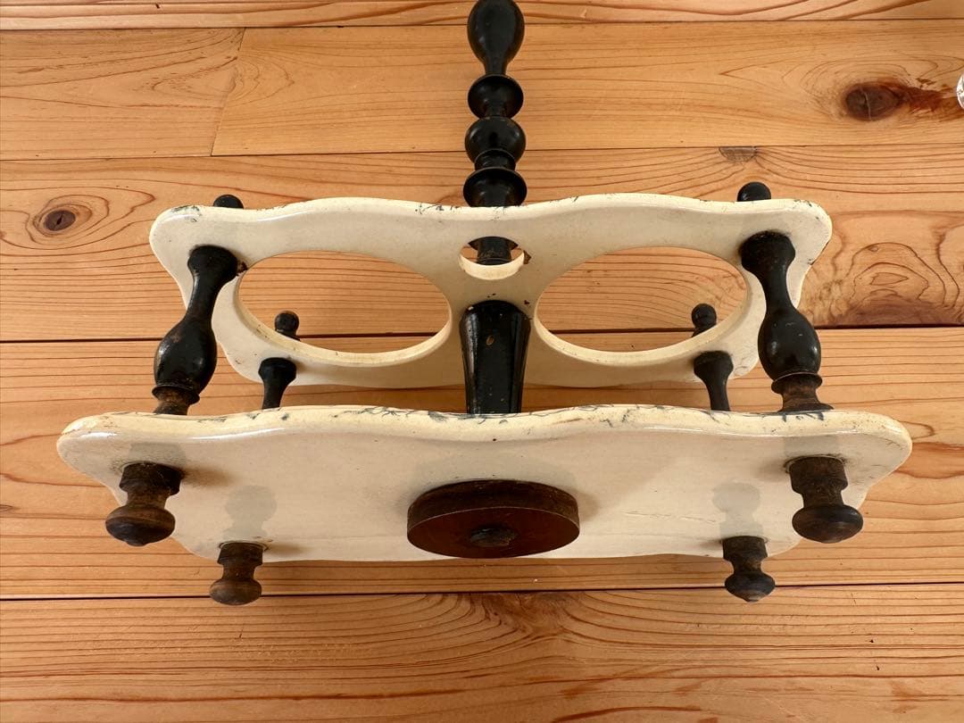 フランスアンティーク　サルグミンヌ　オイル&ビネガー　陶器フルセット　ナポレオン