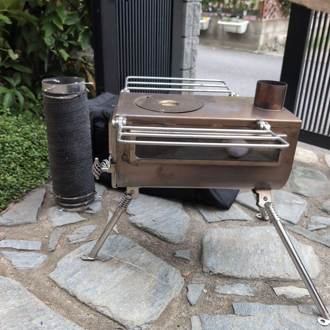 コンパクト ステンレス 薪ストーブ 収納バッグ付き