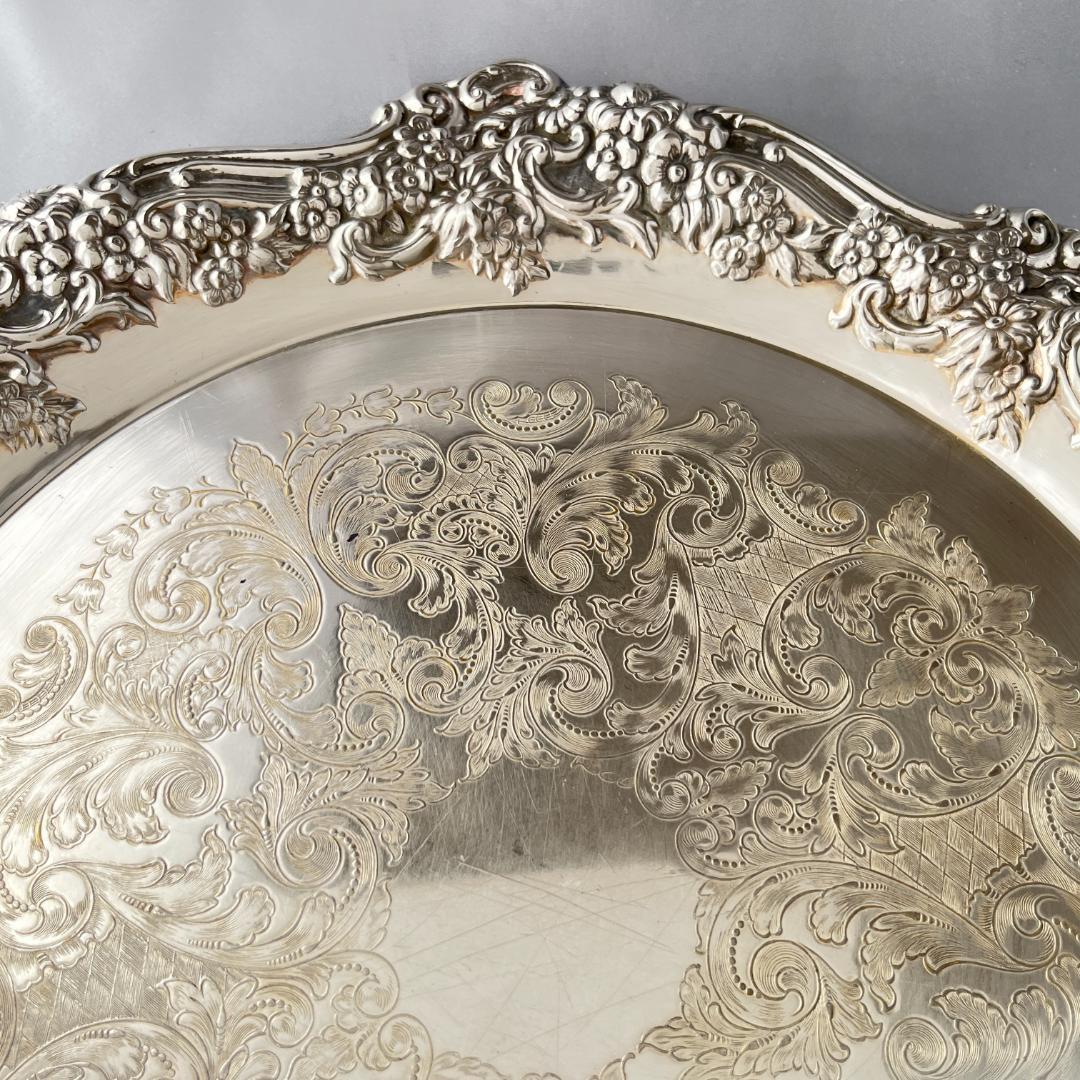 【英国】 ギャラリートレー / ドリンクトレー サークル型 37cm