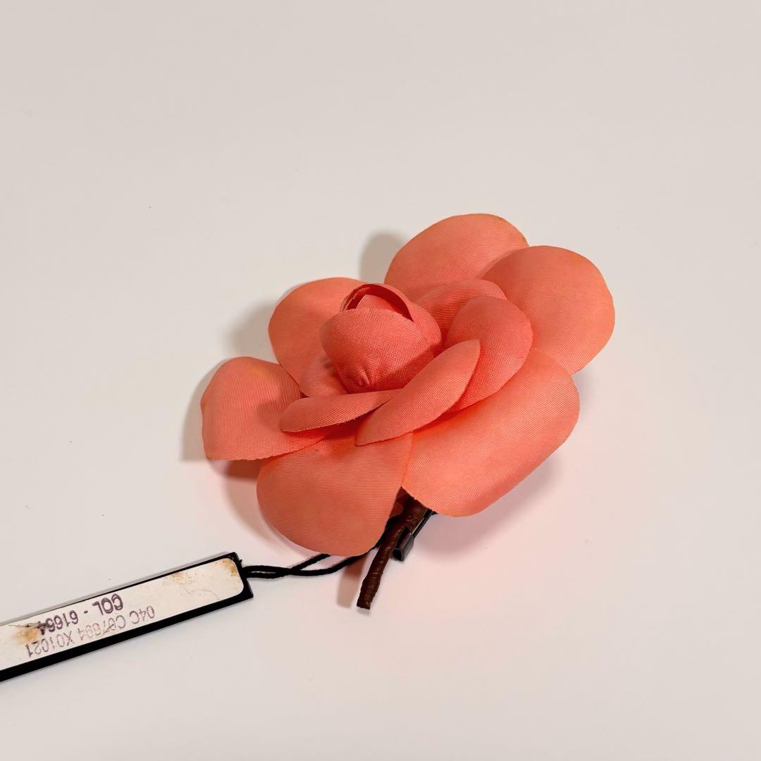 希少 シャネル カメリア ブローチ フラワー ロゴ コサージュ 花型