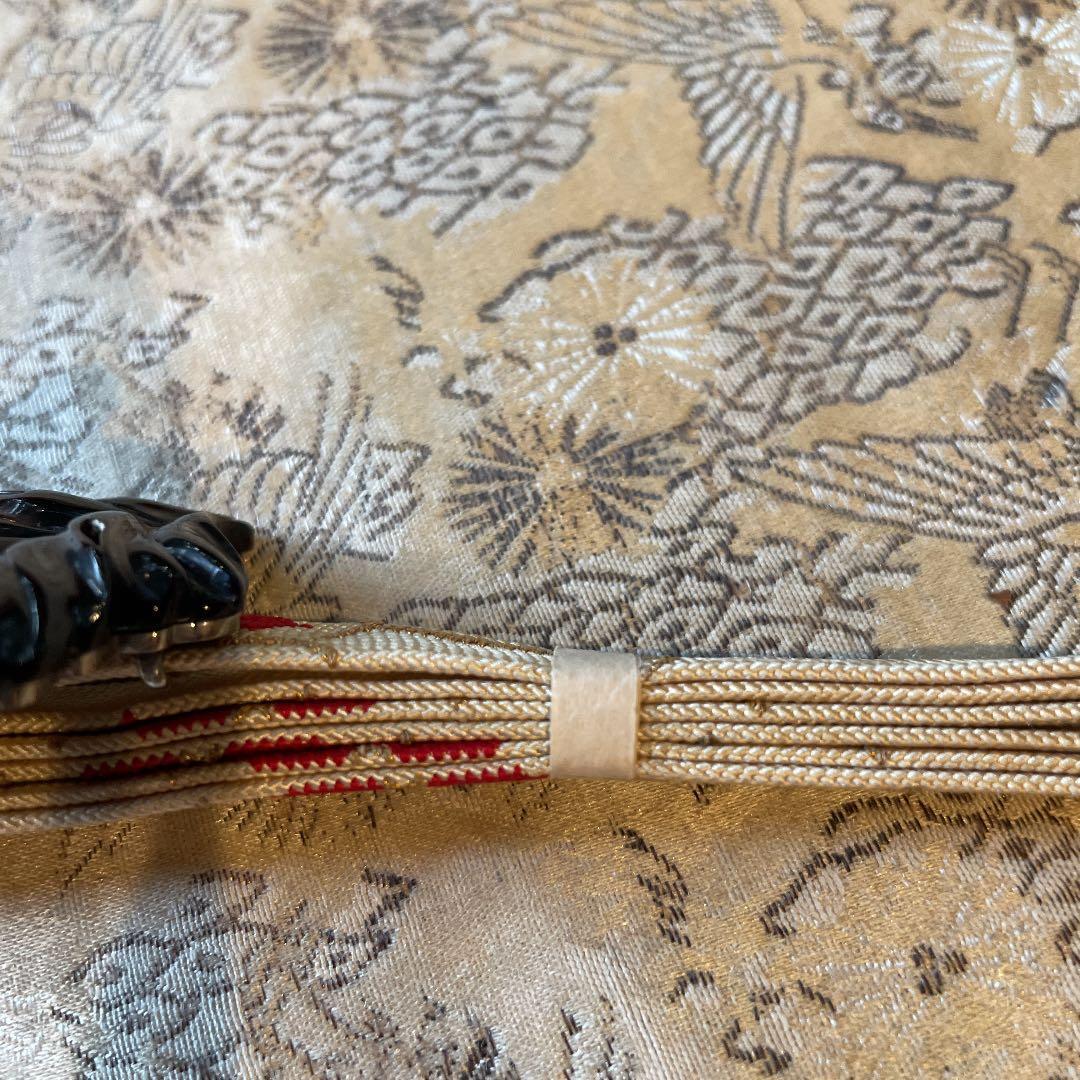 アール・デコ帯留　鼈甲　彫金　銀　真珠