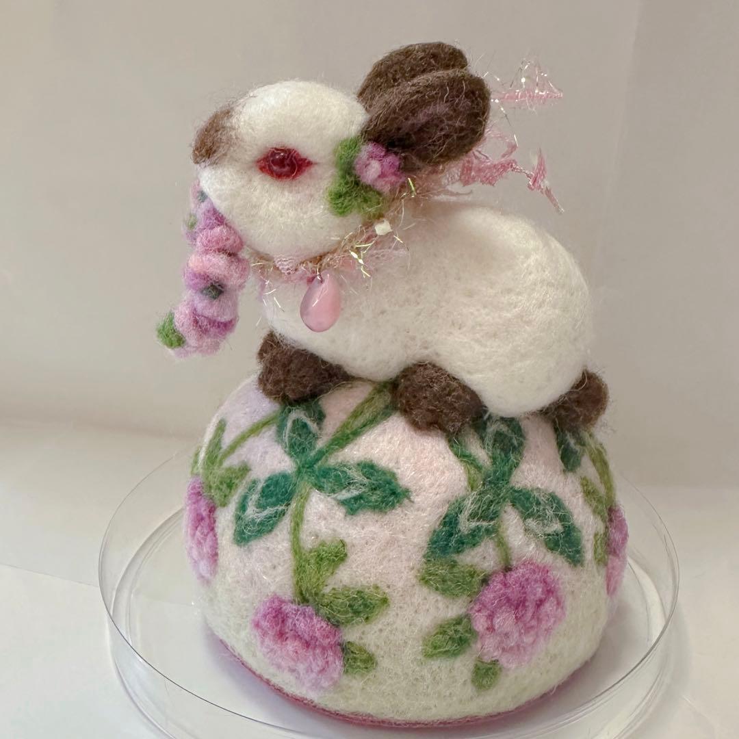 刺繍 うさぎ 作家 テディベア ハンドメンド ぬいぐるみ