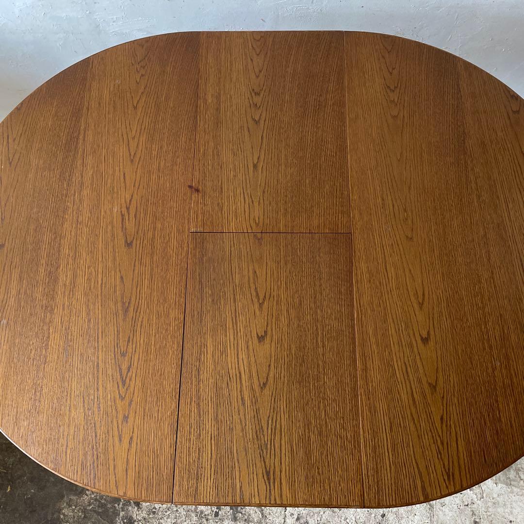 ビンテージ ラウンドエクステンションダイニングテーブル no3