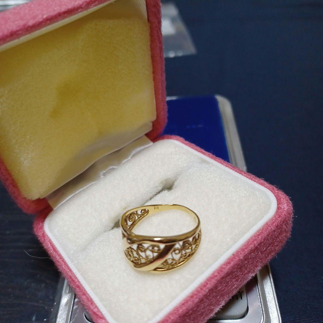 ゴールド 交差デザイン リング 約3グラム