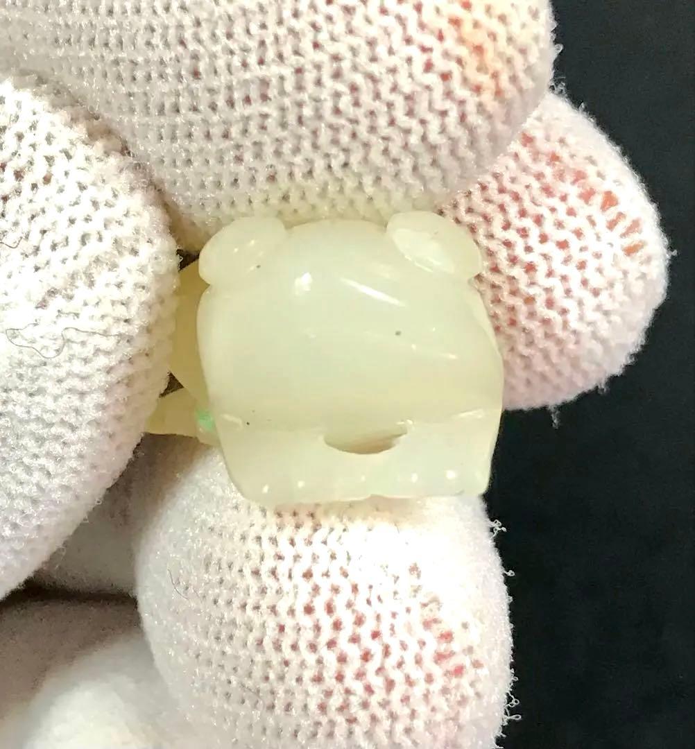 玉飾り物　 4点セット　鏤空彫刻 時代物 細密雕刻 極細工 根付 賞物　美術品