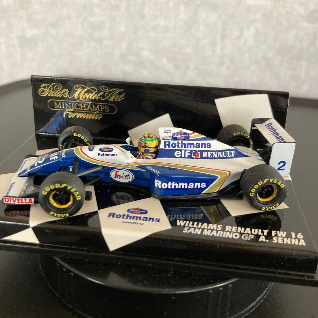ミニチャンプス F1 ウィリアムズ FW16 ロスマンズ仕様 アイルトンセナ