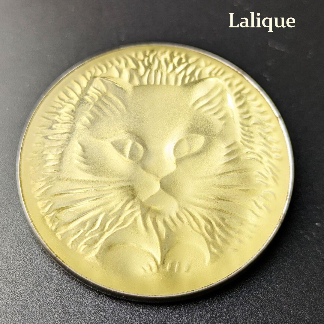 kinunekoさん専用ビンテージ★ラリック 猫ブローチ★ライトブラウン クリス