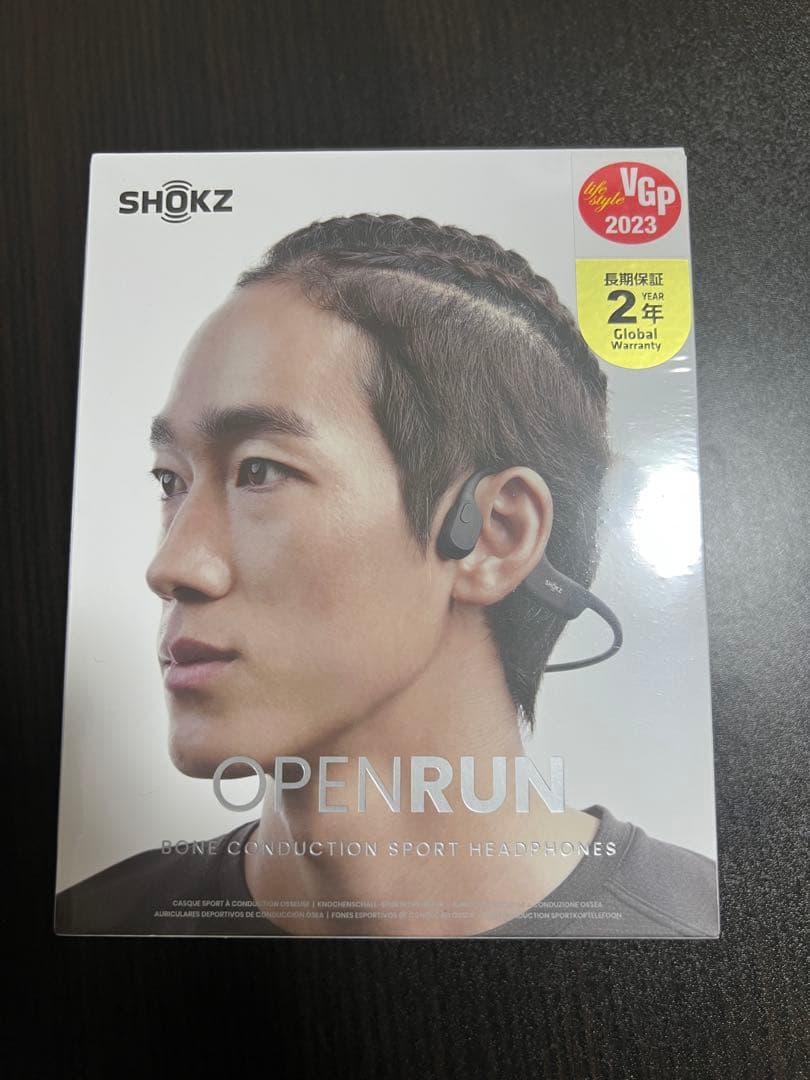 SHOKZ OPENRUN 骨伝導イヤホン★ ブラック