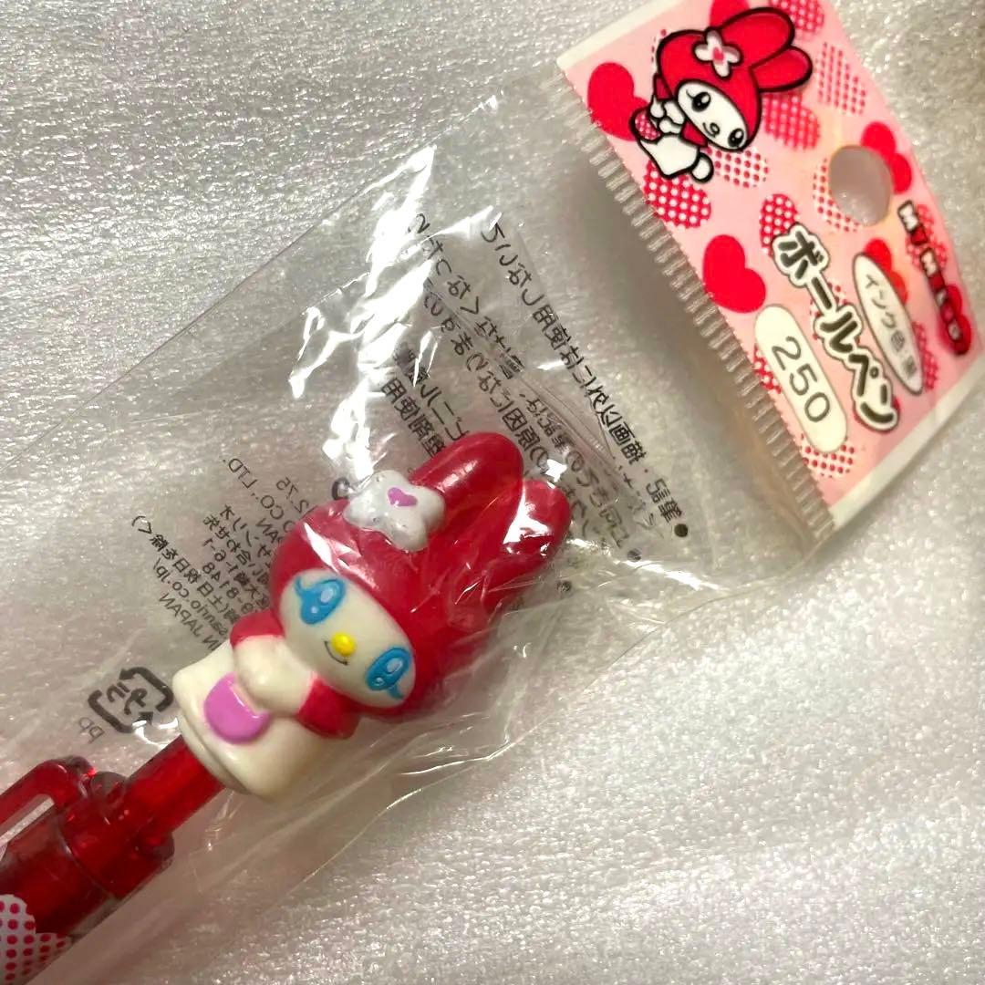 マイメロディ マスコット付き ボールペン まつ毛 2003 希少 平成レトロ