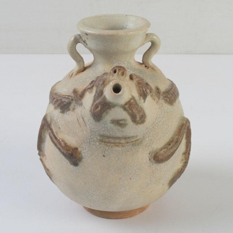 タイ古陶磁　スンコロク　宋胡録　神獣　双耳水滴　N　9391