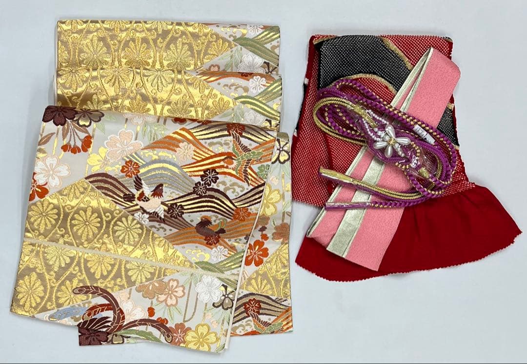 豪華　振り袖　フルセット　別誂長襦袢　成人式　金彩　宝づくし　刺繍　絞り　647