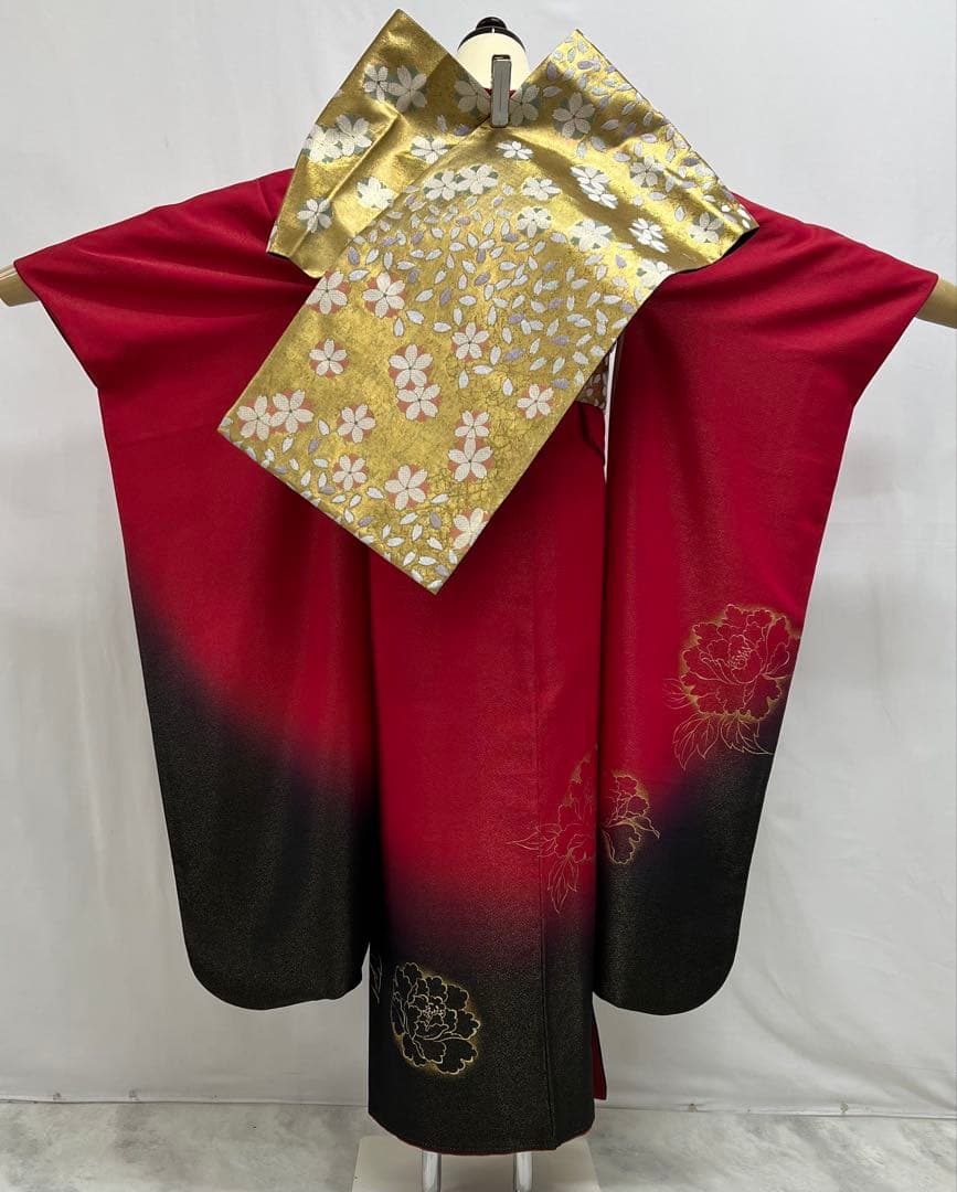 振り袖　フルセット　別誂長襦袢付　金彩加工　金通し　振袖　成人式　セット　611