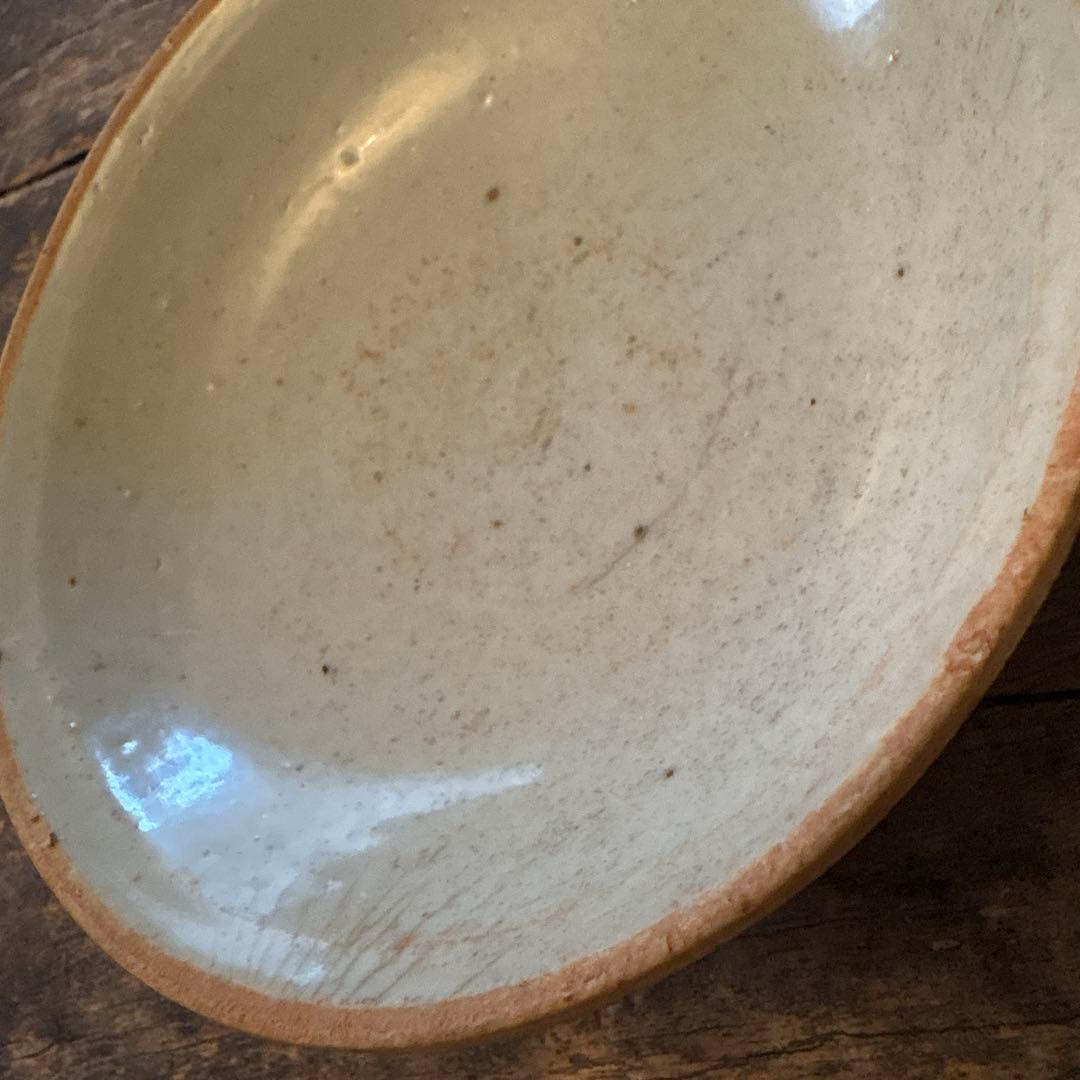 白磁❷ 口禿げの白磁の皿　中国　古玩