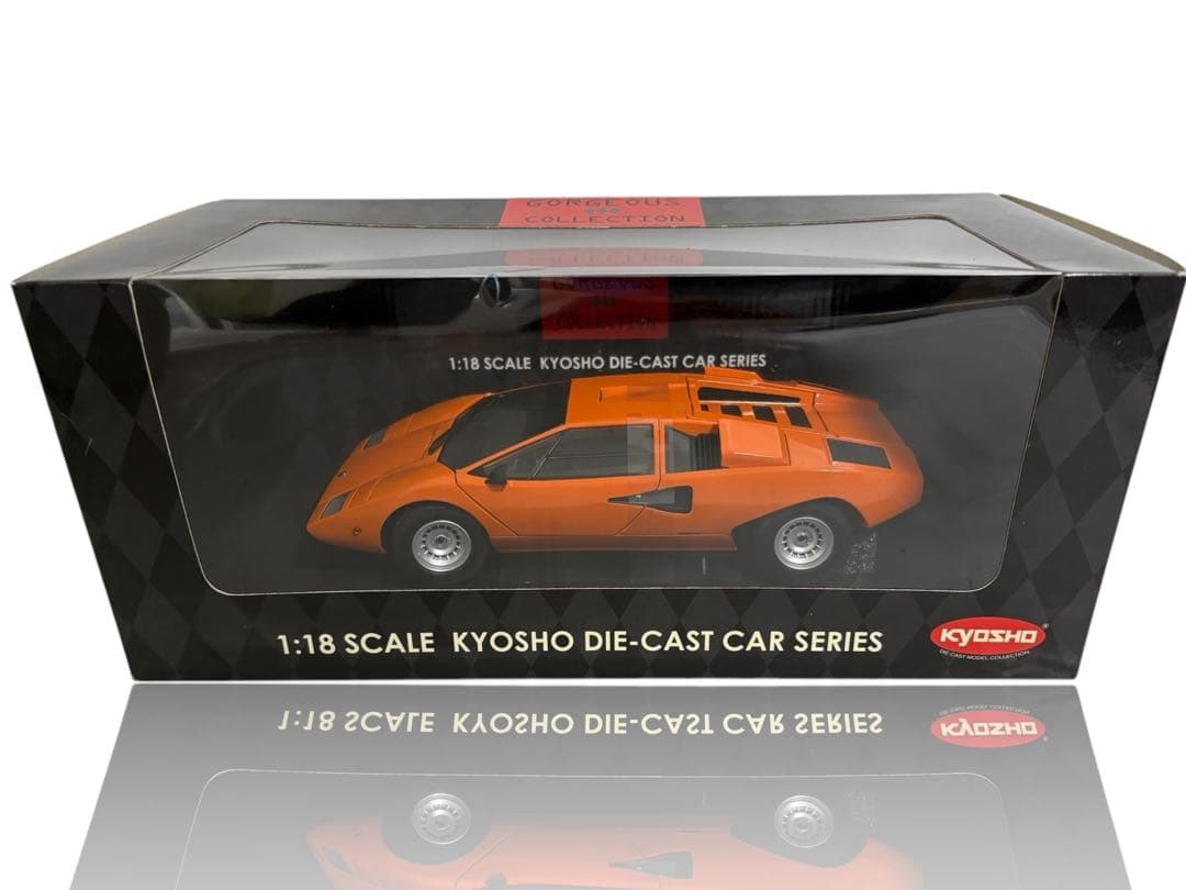 ☆未使用　ランボルギーニ　カウンタック　LP400 1/18 オレンジ　京商