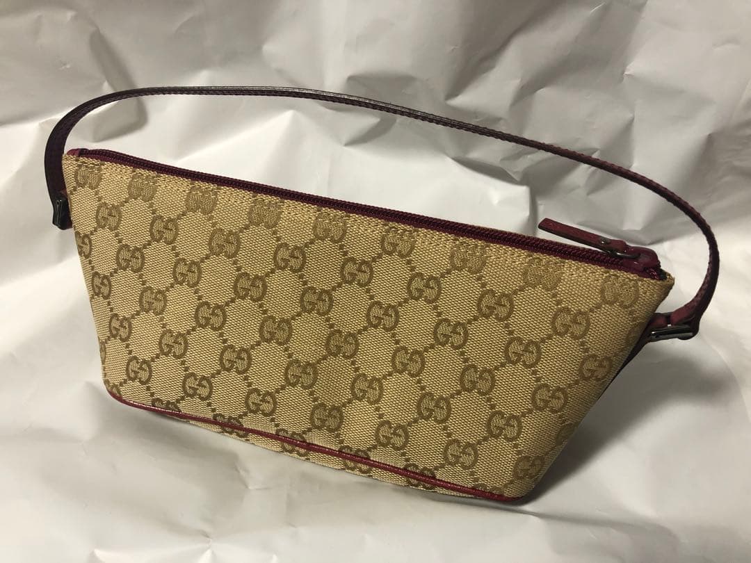 GUCCI GGキャンバス ハンドバッグ　アクセサリーポーチ