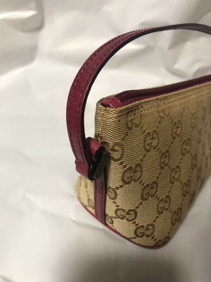 GUCCI GGキャンバス ハンドバッグ　アクセサリーポーチ