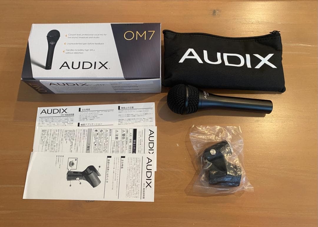 <新品・未使用>AUDIX オーディックス OM7 ボーカルマイク ブラック