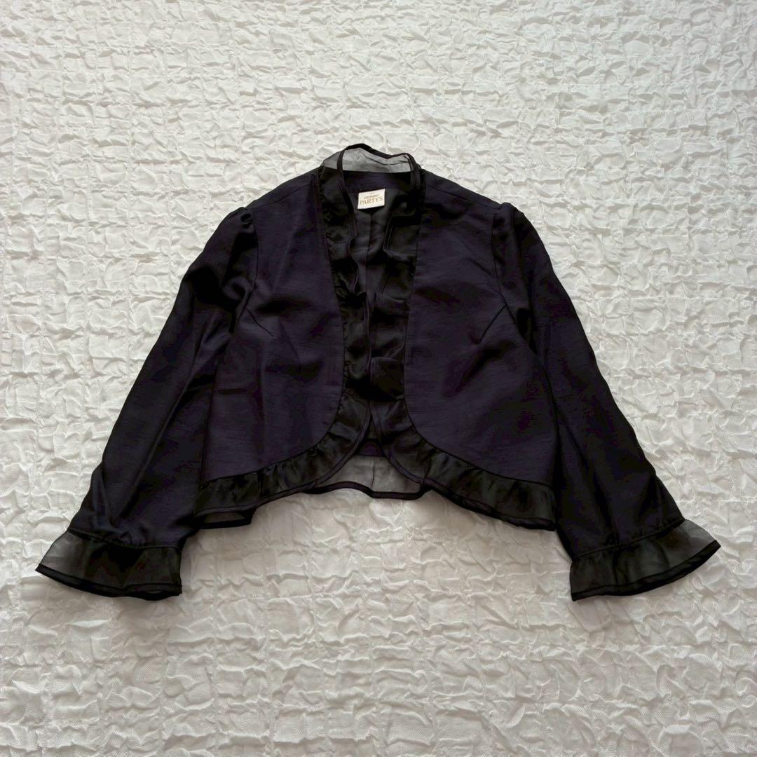 プレフェランス 花柄ノースリーブワンピース ジャケット 44 大きいサイズ