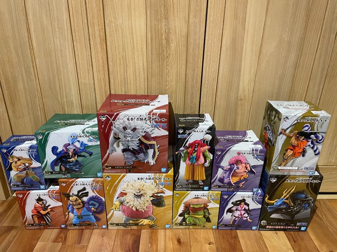 153. 一番くじ ワンピース 見参赤鞘九人男　フィギュア　コンプリートセット