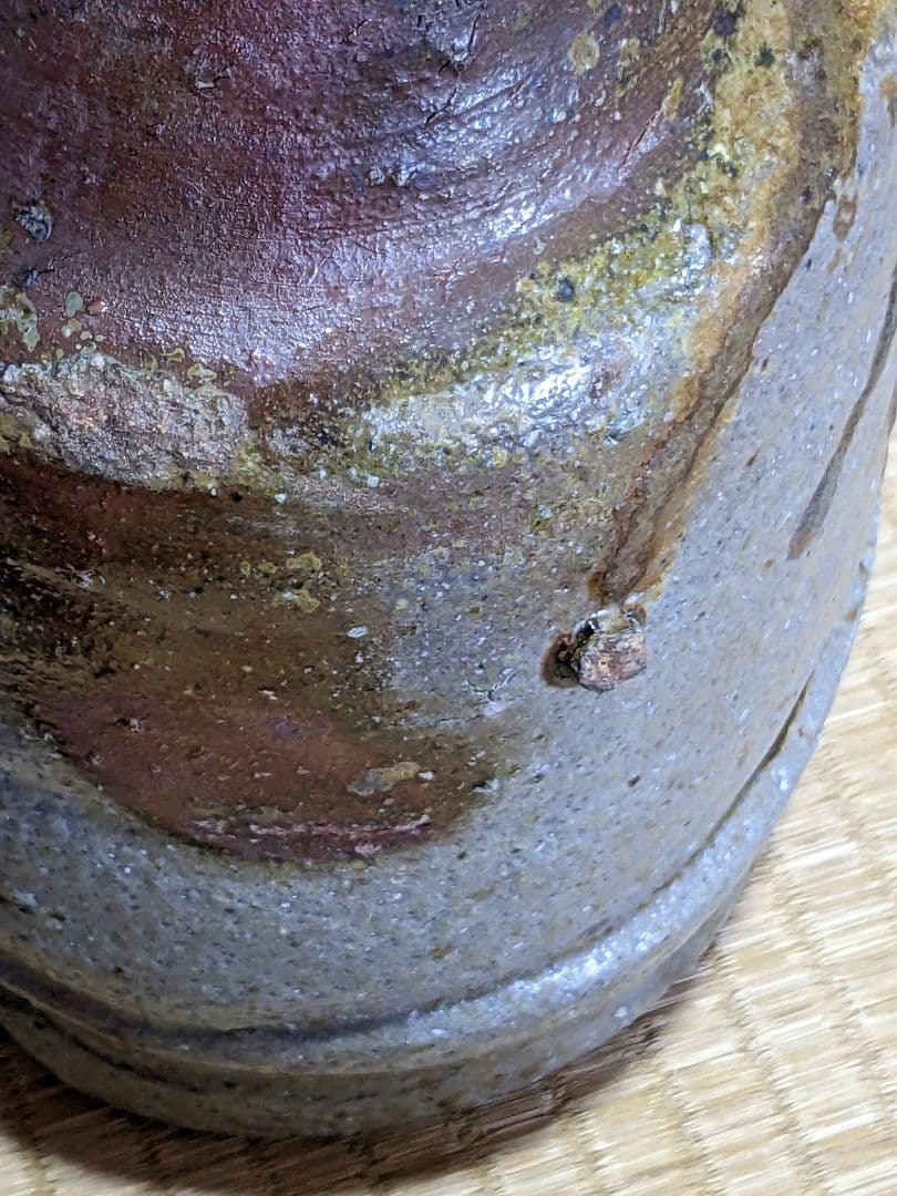 ♦備前焼 花器 花活け 華道 焼締め 岡山県 ？丹波焼 置物飾り 骨董品