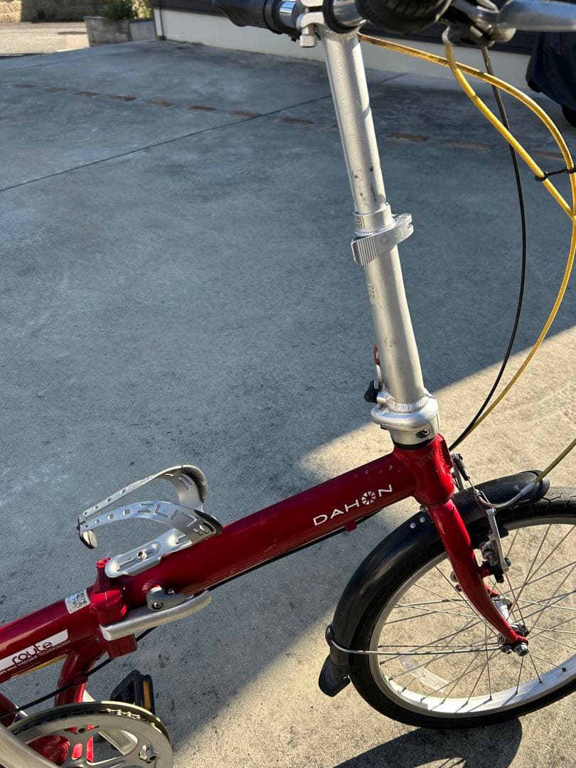 専属テッシー様　ダホンroute アルミ折りたたみレッド、ケース付き　整備済み