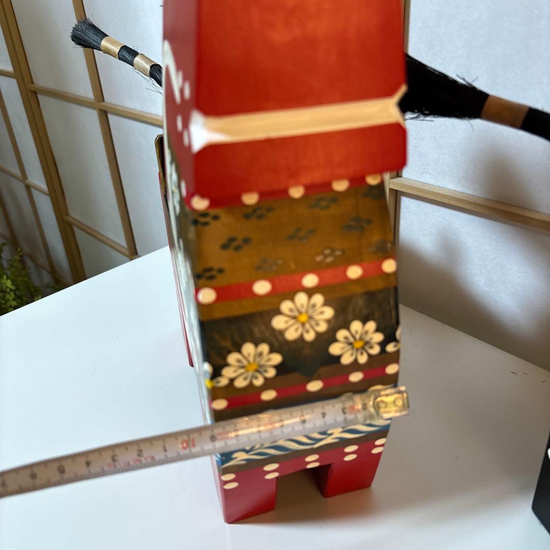 特大 大きい 八幡馬　高さ 33センチ 2個セット 赤 黒 希少 立派 高価