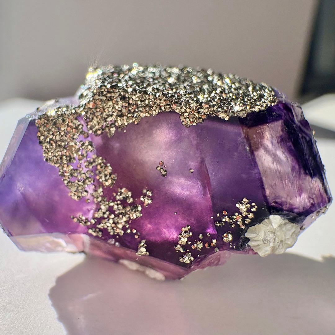 517 中国 内モンゴル産 レアタイプ フローライト&パイライト