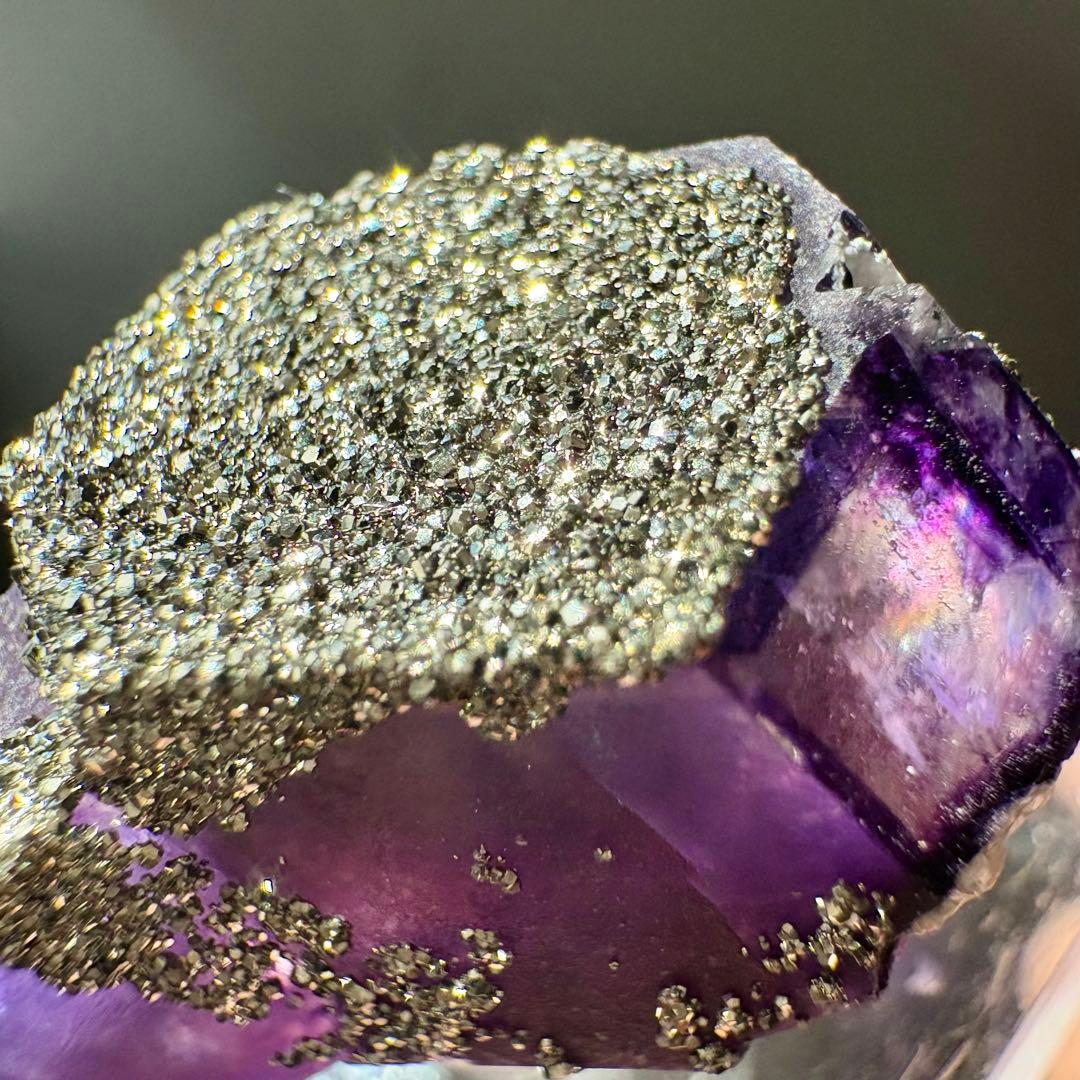 517 中国 内モンゴル産 レアタイプ フローライト&パイライト