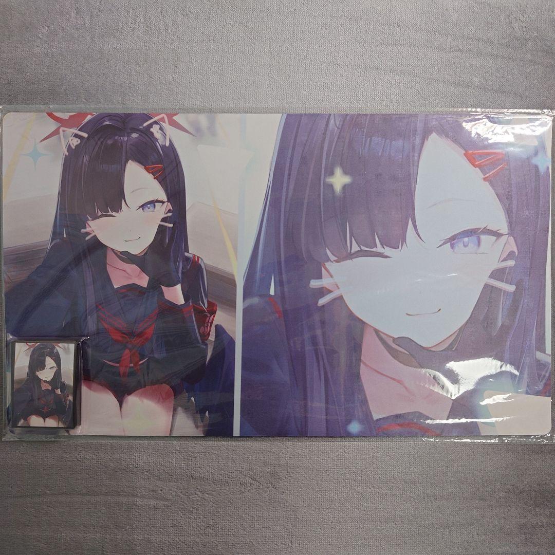 α1 ブルーアーカイブ 猫&制服&ペイント 仲正イチカ スリーブ&プレイマット