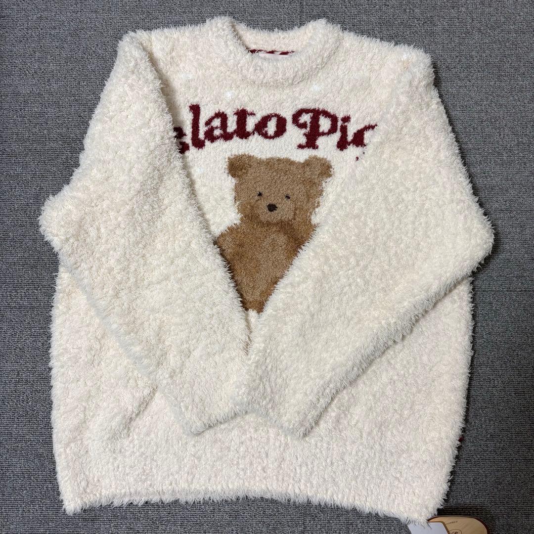 ジェラピケ ジェラートスノーベアジャガードプルオーバー&ショートパンツ