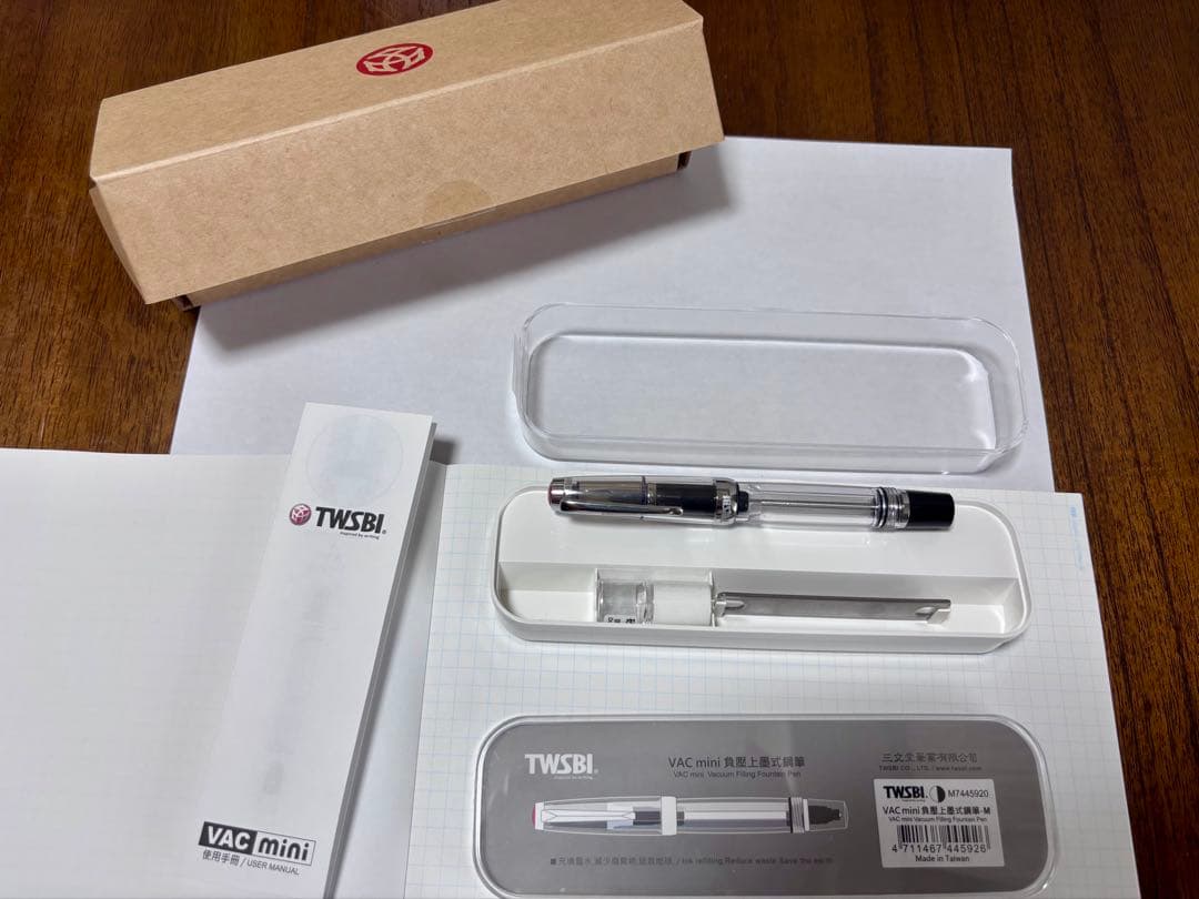 最終価格 TWSBI VAC mini 万年筆 クリア ニブM 試筆のみ