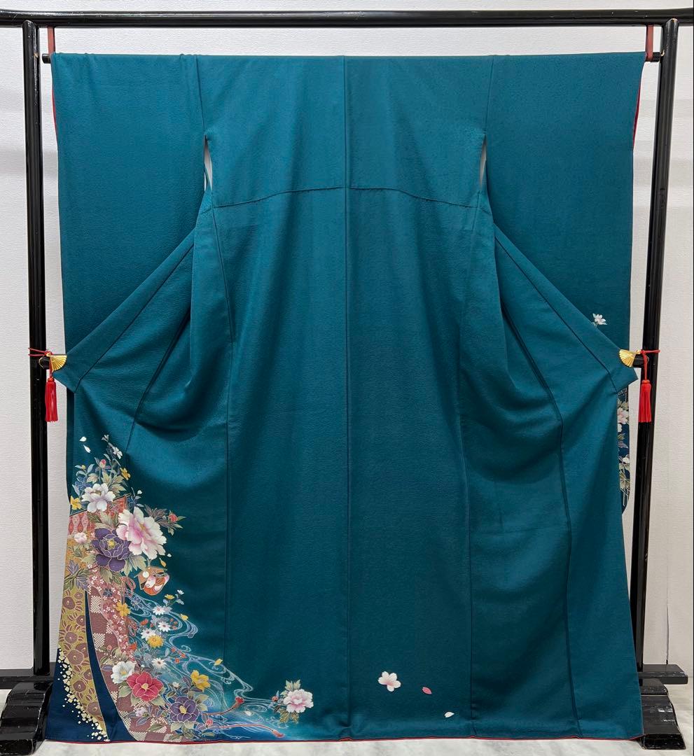 振り袖　フルセット　長襦袢付　成人式　お買い得　 金彩加工　690