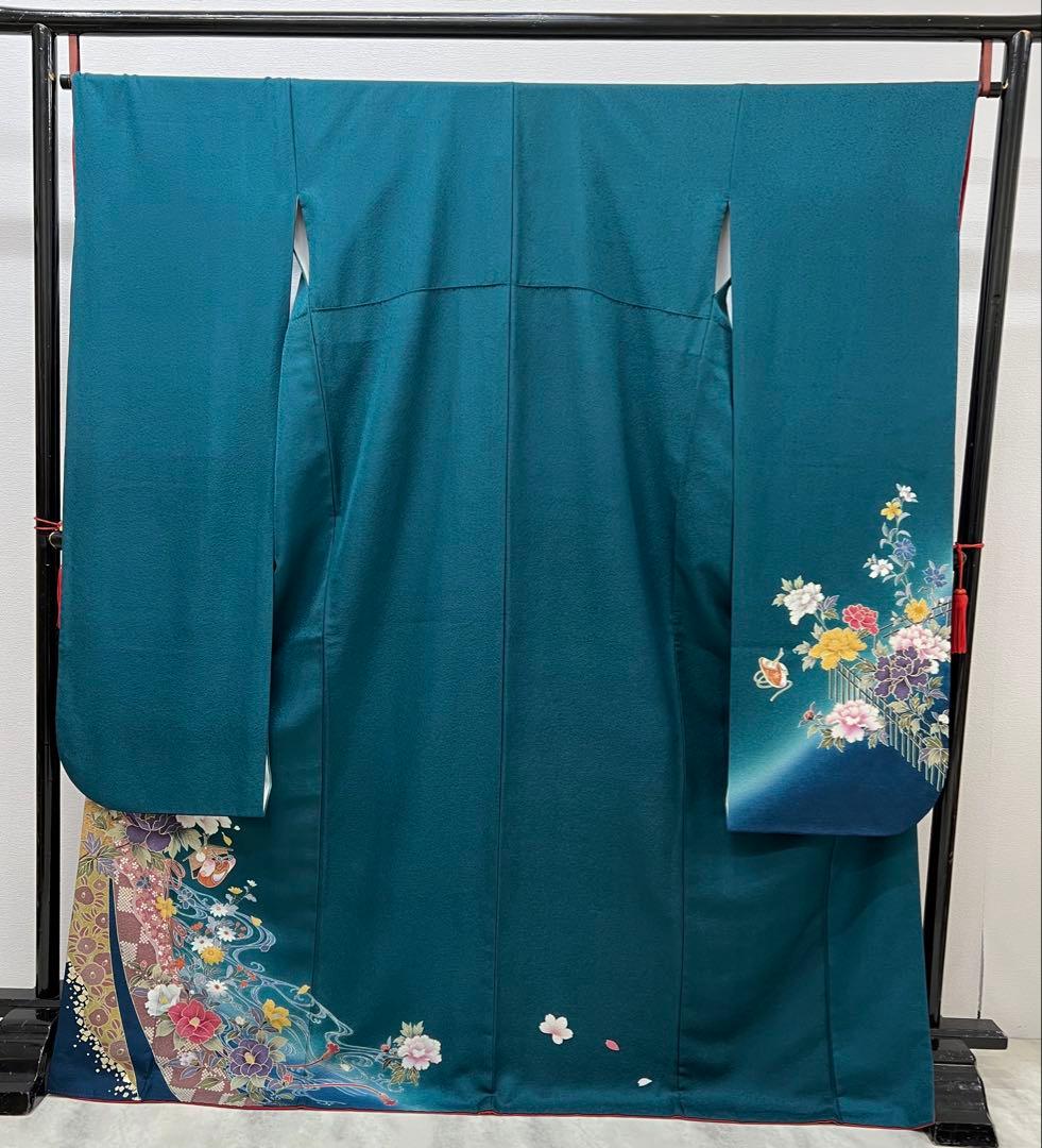 振り袖　フルセット　長襦袢付　成人式　お買い得　 金彩加工　690