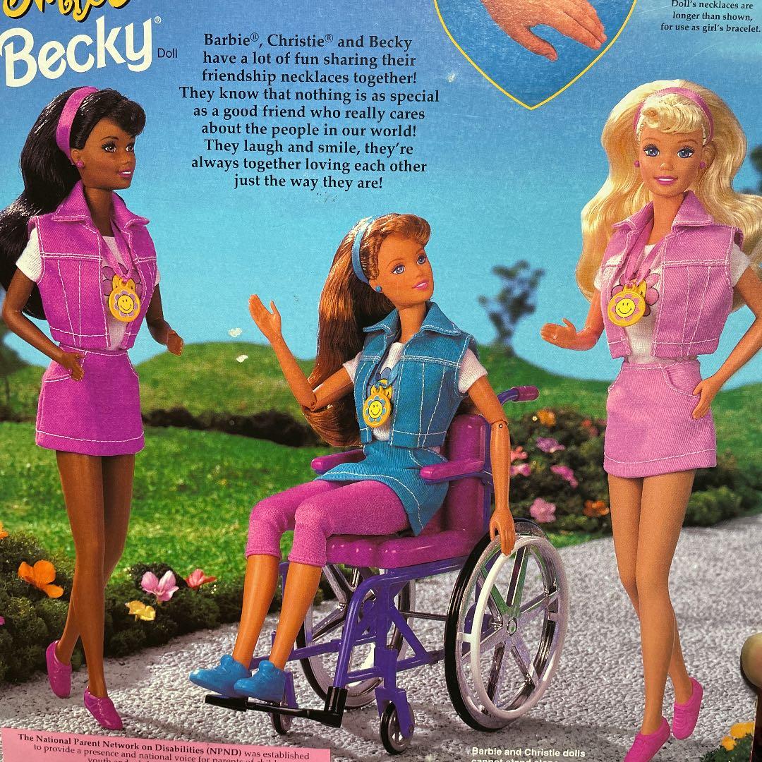バービー　ベッキー　車椅子　1996年製　マテル　becky barbie