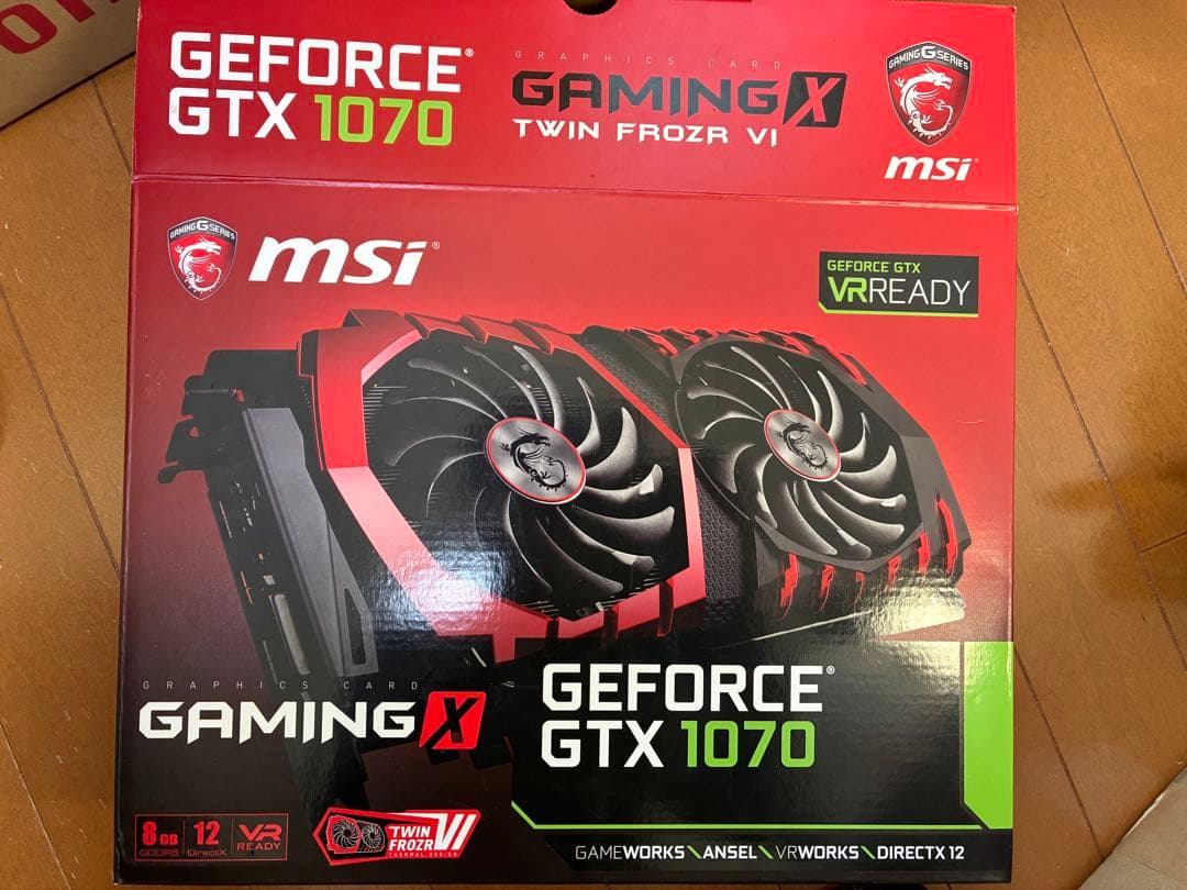 MSI GeForce GTX 1070 デュアルファン