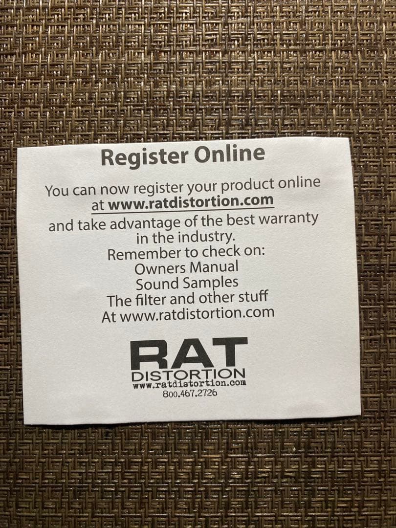 【新古品】Proco / Rat Original (一回のみ使用)