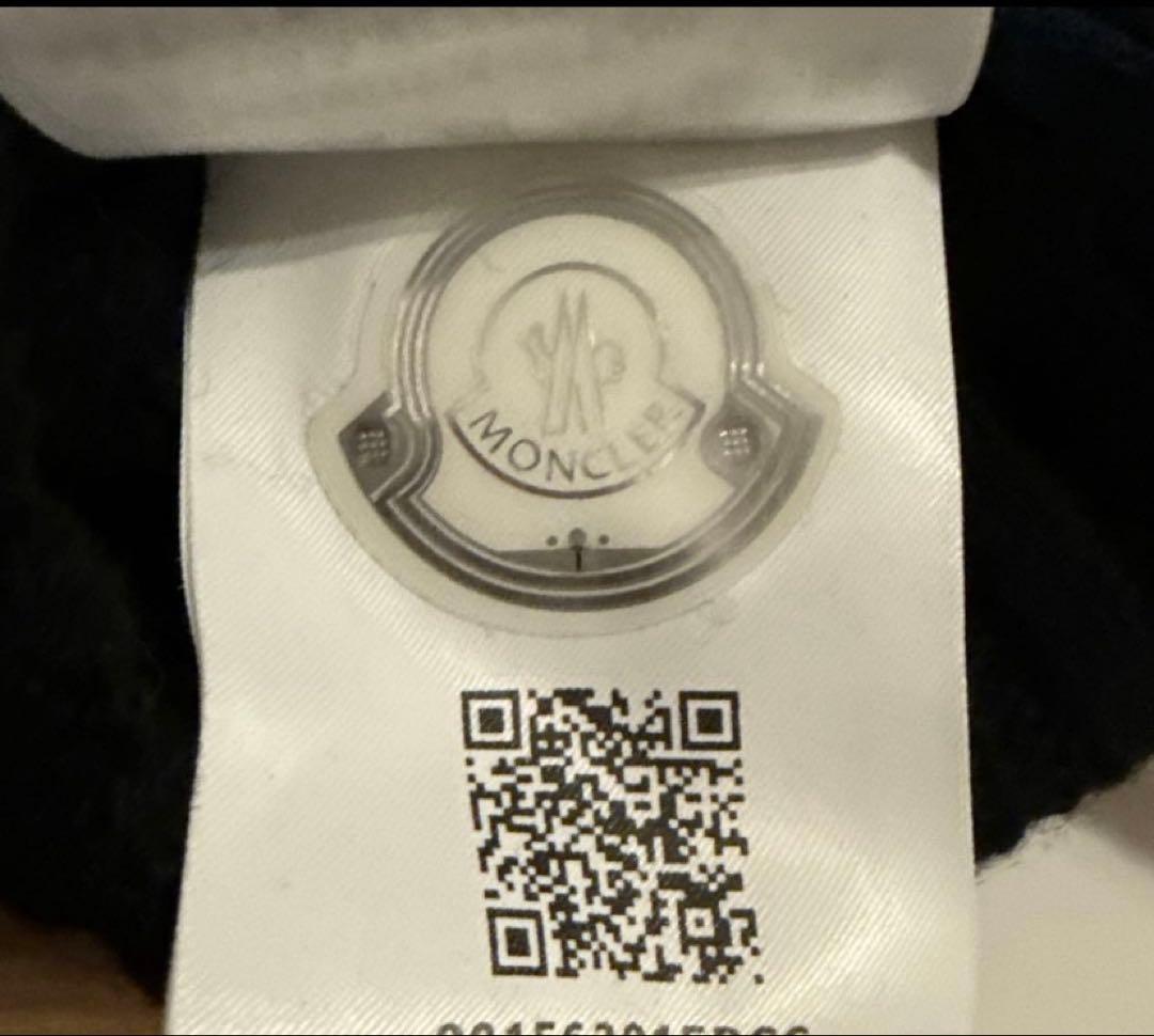 ニ*ム様 MONCLER ブラック ニット帽 ファー付き モンクレール