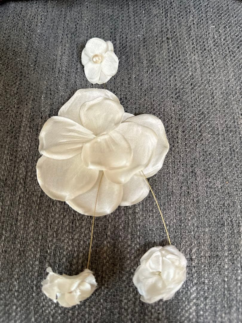 オルガブランカorgablanca ホワイト花モチーフアクセサリー