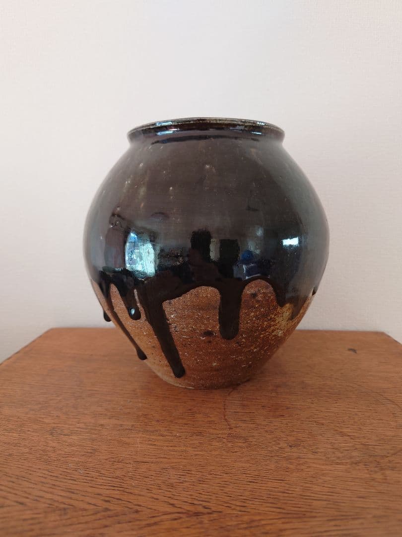 郡司康久　壺　益子焼