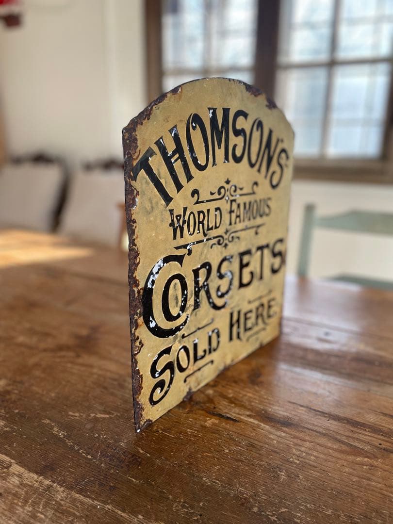 激レア　両面ロゴ　ホーローサイン