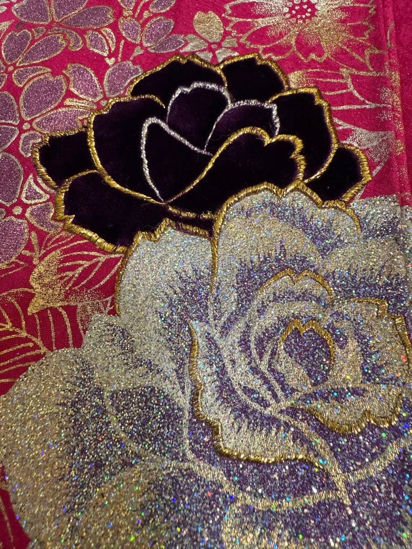 ギャル振袖No.14【身長155㎝〜165㎝の方向け】振袖単品　正絹