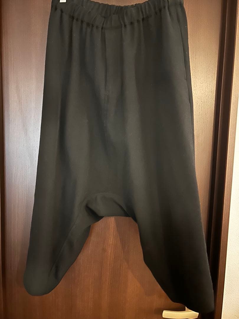 コムデギャルソン ブラック サルエルパンツ ファスナー付き