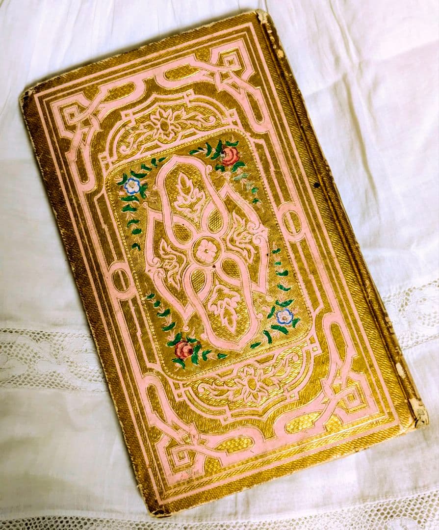 フランスアンティーク 金色とピンクの装丁版 1月末まで出品