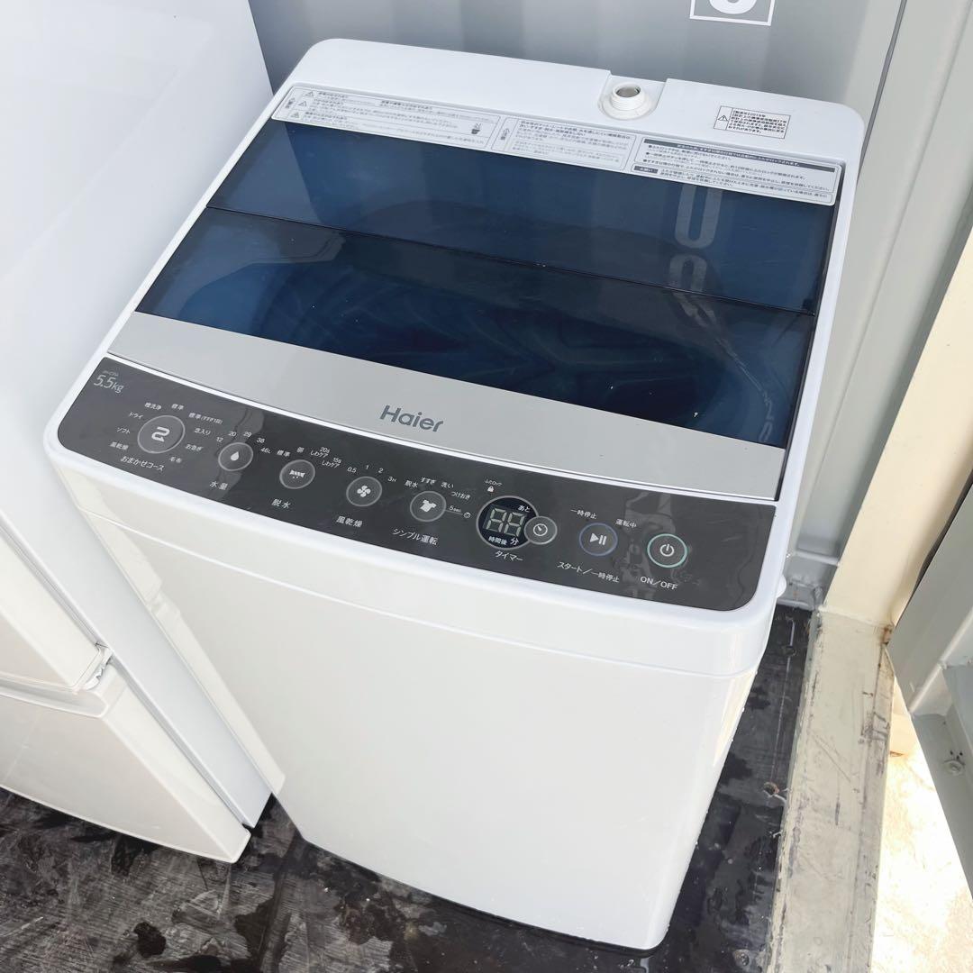 166取付無料！SHARPおしゃれホワイトインテリア冷蔵庫風乾燥付き洗濯機