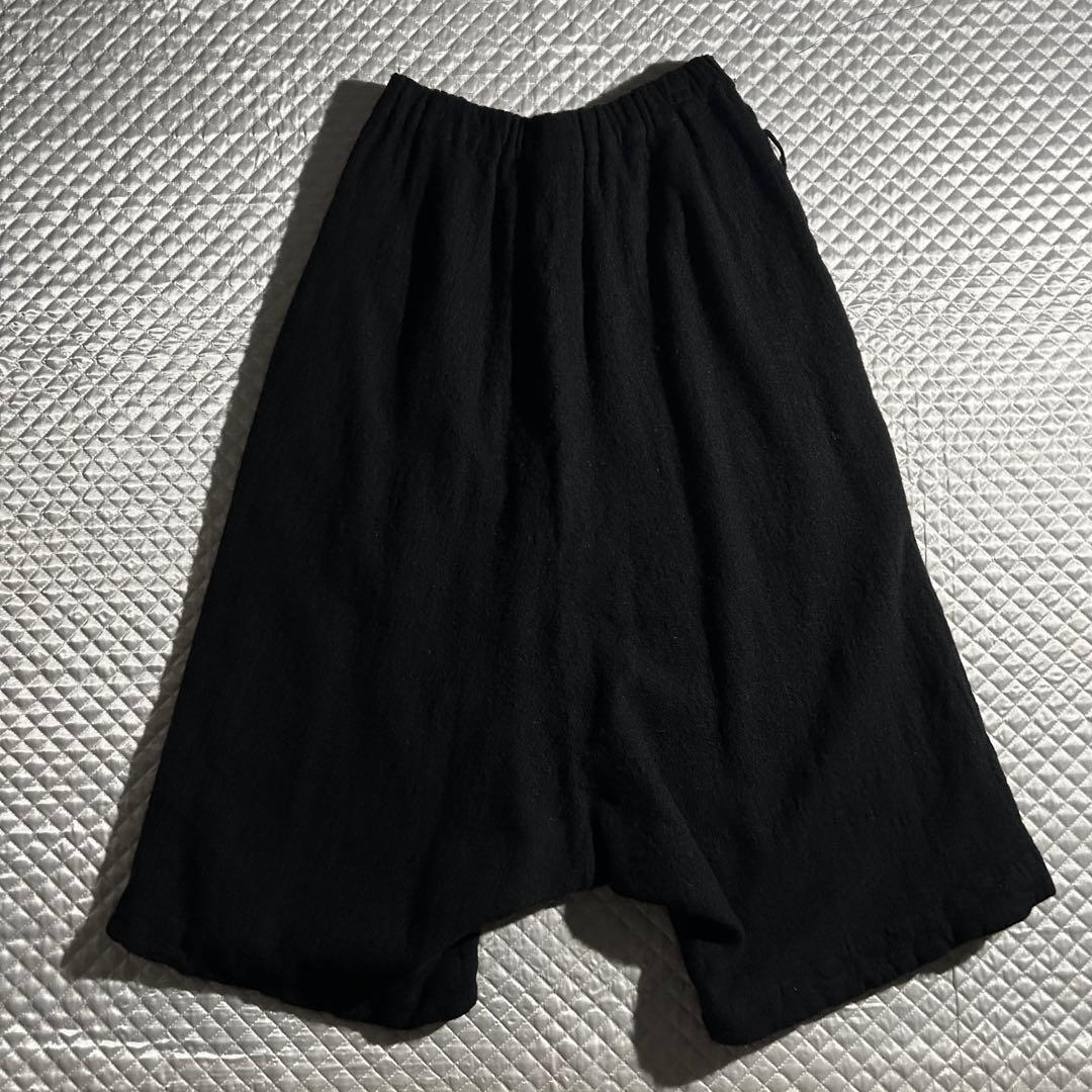 AD2021 21AW ウール縮絨ペンギンパンツ サルエル 黒