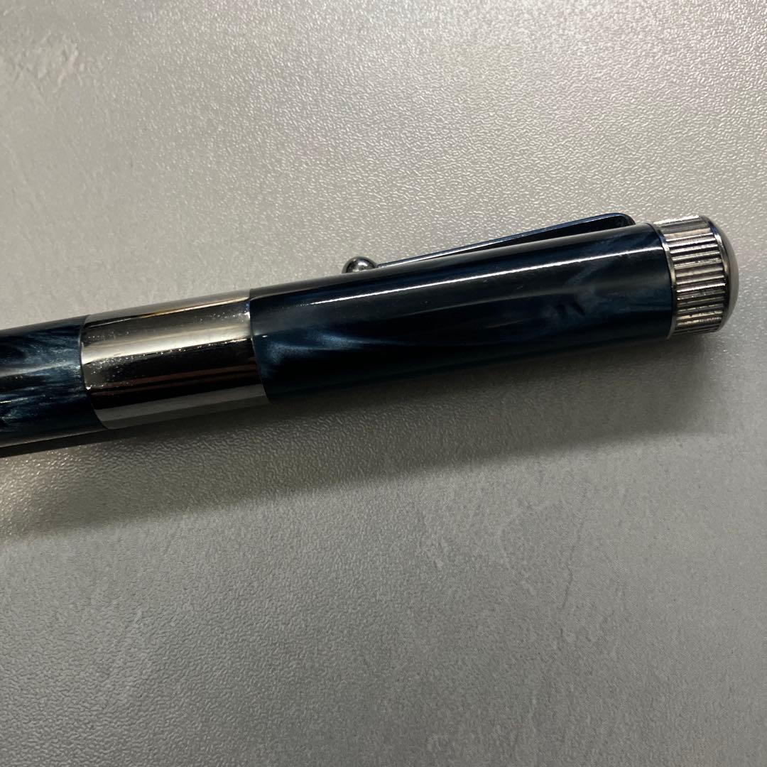 伊東屋 ロメオNo,3 イタリアンブルー 太軸 ボールペン